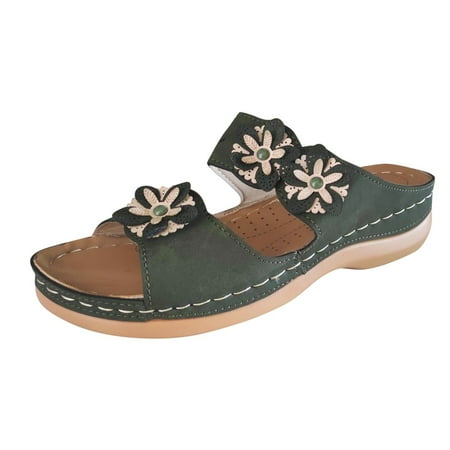 Youmylove Women Slide Slippers Fashion Summer Slip-On Wedges Beach Open Toe Breathable Sandals Shoes Leisure Comfort Cozy Daily Walking
Youmylove Women Slide Slippers Fashion Summer Slip-On Wedges Beach Open Toe Breathable Sandals Shoes Leisure Comfort Cozy Daily Walking