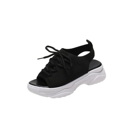 UKAP Ladies Sport Sandal Open Toe Platform Sandals Beach Summer Shoes Comfort Casual Shoe Women Lace Up Non-slip Black 6.5
UKAP Ladies Sport Sandal Open Toe Platform Sandals Beach Summer Shoes Comfort Casual Shoe Women Lace Up Non-slip Black 6.5