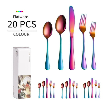 HLONK X Cutlery Set with A Square Edge Cutlery Set for 4 People (20 Pieces Black) Stainless Steel Dishwasher-safe
HLONK X Cutlery Set with A Square Edge Cutlery Set for 4 People (20 Pieces Black) Stainless Steel Dishwasher-safe
