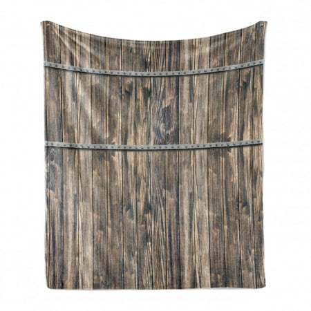 Rustic Soft Flannel Fleece Throw Blanket Image of Wooden Planks with Screws and Nails Farmhouse Theme Log Cabin Print Cozy Plush for Indoor and Outdoor Use 70 x 90 Brown and Grey by Ambesonne
Rustic Soft Flannel Fleece Throw Blanket Image of Wooden Planks with Screws and Nails Farmhouse Theme Log Cabin Print Cozy Plush for Indoor and Outdoor Use 70 x 90 Brown and Grey by Ambesonne