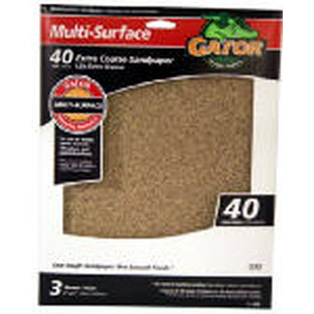 1 PC-Gator 4439 Multi-Purpose Sanding Sheet 40 Grit 9 x 11