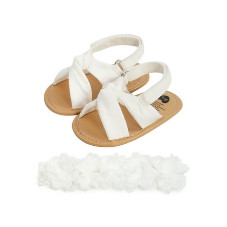 Amuver Baby Girls Sandals and Headband Set Cute Non-Slip Flats and Chiffon Flower Hairband
Amuver Baby Girls Sandals and Headband Set Cute Non-Slip Flats and Chiffon Flower Hairband