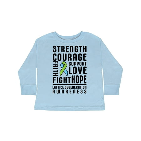 Inktastic Lattice Degeneration Strength Hope Support and Courage Gift Toddler Boy or Toddler Girl Long Sleeve T-Shirt
Inktastic Lattice Degeneration Strength Hope Support and Courage Gift Toddler Boy or Toddler Girl Long Sleeve T-Shirt