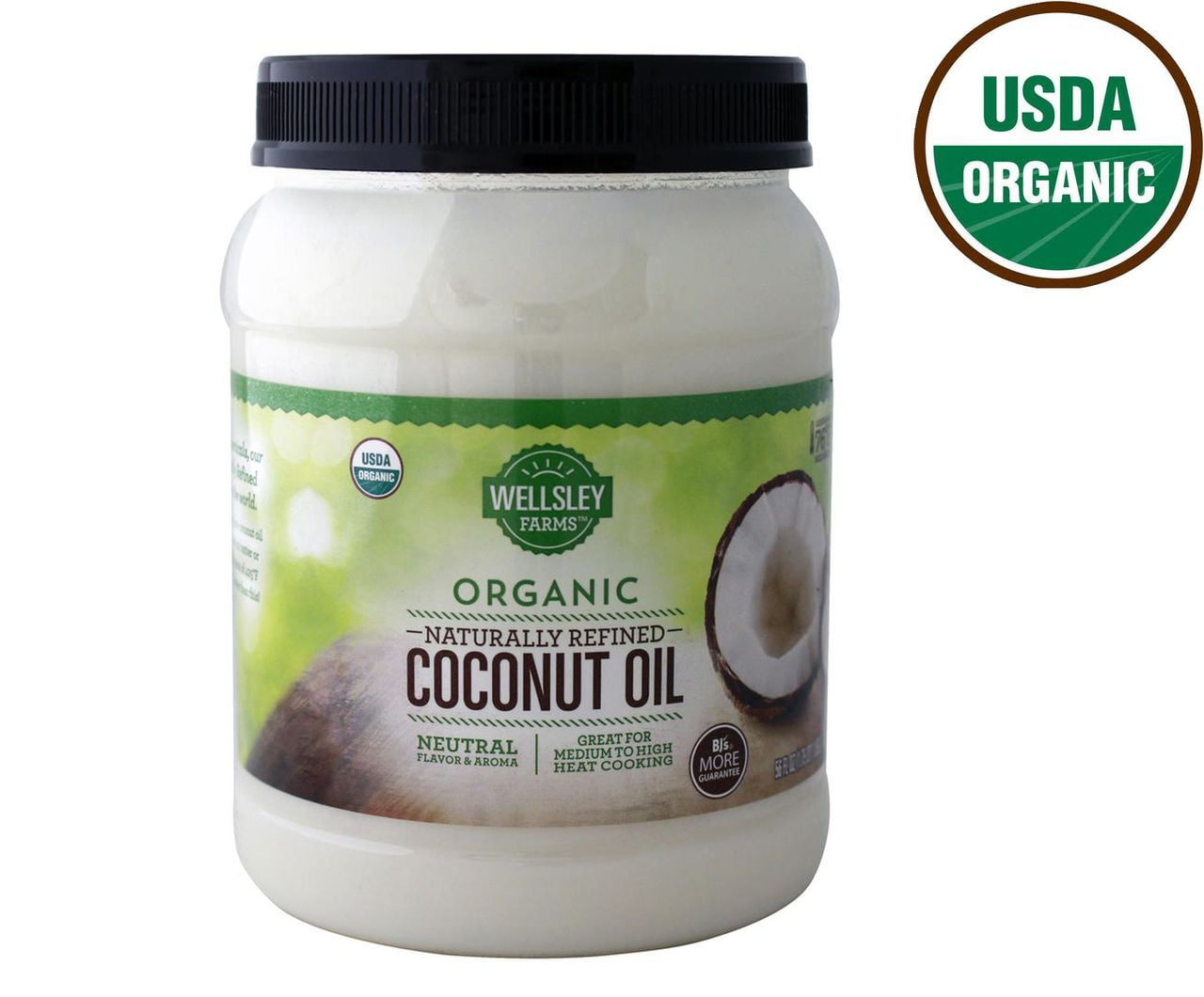 Product Of Wellsley Farms Organic Naturally Refined Coconut Oil 56 Oz