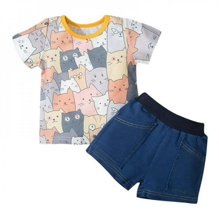 Newborn Toddler Cartoon Printed Clothing Suit Baby Boy Summer Clothes Short Sleeve T-shirt+Shorts Baby Girl Casual Clothes Sets
Newborn Toddler Cartoon Printed Clothing Suit Baby Boy Summer Clothes Short Sleeve T-shirt+Shorts Baby Girl Casual Clothes Sets