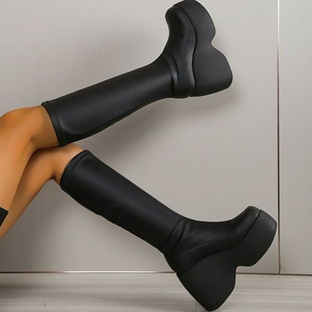 Shldybc Women s Platform Knee High Boots Fashion Retro Mid-heel High Knight Elastic Boots Round Toe Single Boots Women s Shoes Womens Boots on Clearance
Shldybc Women s Platform Knee High Boots Fashion Retro Mid-heel High Knight Elastic Boots Round Toe Single Boots Women s Shoes Womens Boots on Clearance
