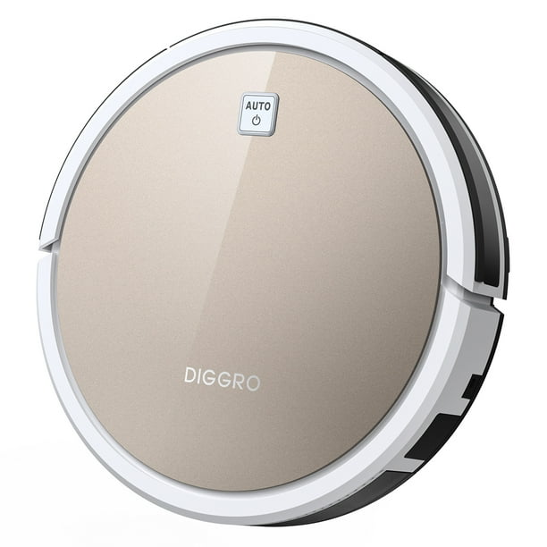 Robot Vacuum, Diggro D600 Sweeping Vacuum Machine, Remote Control Automatic Recharge, with 1600Pa Strong Suction for home