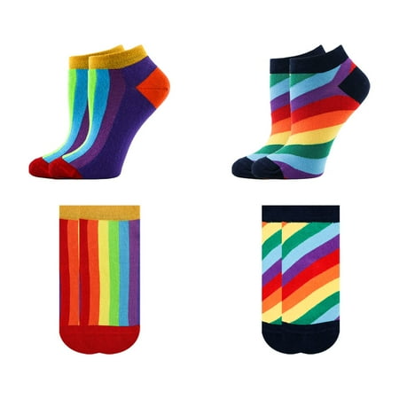 Rainbow Low Cut Colorful Bright color Ankle Cut Thin liner and Premium cotton socks LGBT
Rainbow Low Cut Colorful Bright color Ankle Cut Thin liner and Premium cotton socks LGBT