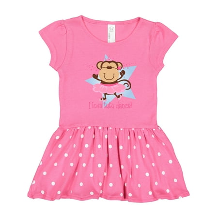 Inktastic Monkey Love Tutu Dance Gift Toddler Girl Dress