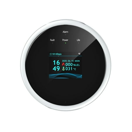 Wifi Gas Leak Detector and Fire Alarm LCD Display Wall Mounted APP Control Smart Wi-Fi Natural Gas/ LPG Tester Methane Alarm Buzzler with Sound & Light Voice Prompt for Home Office
Wifi Gas Leak Detector and Fire Alarm LCD Display Wall Mounted APP Control Smart Wi-Fi Natural Gas/ LPG Tester Methane Alarm Buzzler with Sound & Light Voice Prompt for Home Office