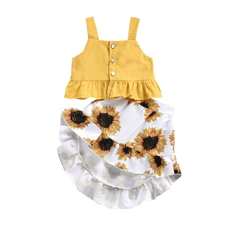 Darzheoy Girls Open Chest Sling Yellow Tops Sunflower Printed Skirt Two-piece Set On Sale
Darzheoy Girls Open Chest Sling Yellow Tops Sunflower Printed Skirt Two-piece Set On Sale