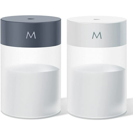 2-pack Cool Mist Humidifier portable Mini Humidifier Personal Desk Humidifier Charged with Usb 2 Mist Modes Suitable for Car Office Room Travel and Plant