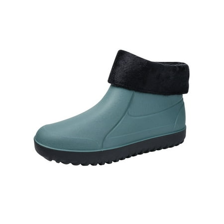 Eloshman Mens Garden Shoes Lightweight Waterproof Boot Slip Resistant Rain Boots Work Comfortable Outdoor Rainboot PVC Green with Plush Liner 7
Eloshman Mens Garden Shoes Lightweight Waterproof Boot Slip Resistant Rain Boots Work Comfortable Outdoor Rainboot PVC Green with Plush Liner 7