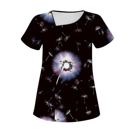 TKing Fashion Independence Day Women Plus Size Scrubs Top V-Neck Short Sleeve Printed Pockets Work Blouse for Women Black 2XL
TKing Fashion Independence Day Women Plus Size Scrubs Top V-Neck Short Sleeve Printed Pockets Work Blouse for Women Black 2XL
