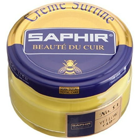 Saphir Beaute du Cuir Creme Surfine Shoe Polish 50ml Jar-53 Yellow