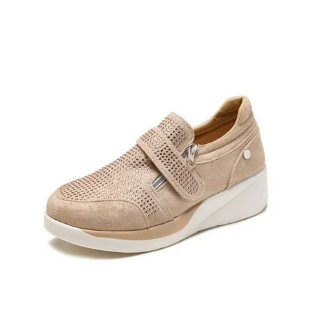 SHZHLAIFZB Stylish Women‘s Rhinestone-Decorated Hook and Loop Sneakers with Thick Sole for Comfortable Walking - Chic Women‘s Footwear
SHZHLAIFZB Stylish Women‘s Rhinestone-Decorated Hook and Loop Sneakers with Thick Sole for Comfortable Walking - Chic Women‘s Footwear