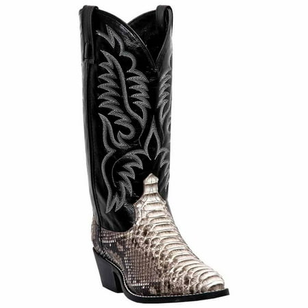 Laredo Mens Key West Python Round Toe Dress Boots Mid Calf