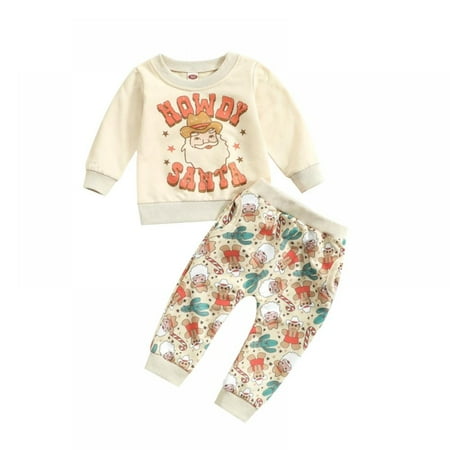 MAXCOZY 0-3T Toddler Baby Boy Long Sleeve Cotton Pullover Sweatshirt+Trousers Two Piece Christmas Outfit Set Fall Winter Clothes
MAXCOZY 0-3T Toddler Baby Boy Long Sleeve Cotton Pullover Sweatshirt+Trousers Two Piece Christmas Outfit Set Fall Winter Clothes