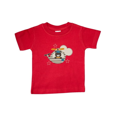 Inktastic Baby Bear Helicopter Boy Outfit Gift Baby Boy T-Shirt