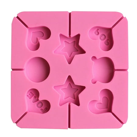 Silicone Lollipop Mold Cartoon Heart Star Shape Candy Chocolate Mould Cake Decorating Form Bakeware Tool
Silicone Lollipop Mold Cartoon Heart Star Shape Candy Chocolate Mould Cake Decorating Form Bakeware Tool