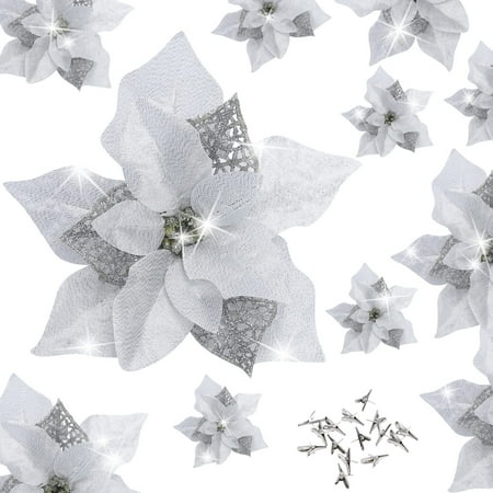 Danolapsi 15 Pcs Christmas Artificial Flowers 8.66 Fake Flowers with Clips Christmas Decor Glitter Crafts Christmas Tree Flower Decoration DIY Xmas Wreath Holiday Party Decor
Danolapsi 15 Pcs Christmas Artificial Flowers 8.66 Fake Flowers with Clips Christmas Decor Glitter Crafts Christmas Tree Flower Decoration DIY Xmas Wreath Holiday Party Decor