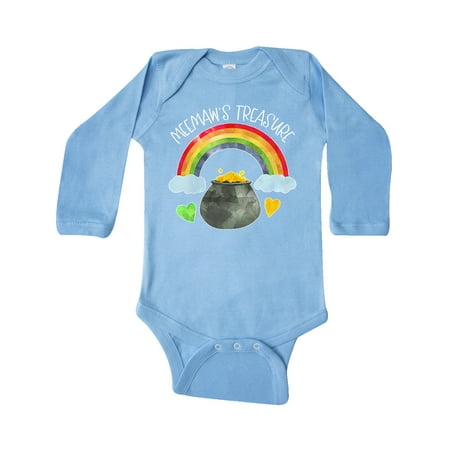 Inktastic Meemaw s Treasure St. Patrick s Day Rainbow and Gold Gift Baby Boy or Baby Girl Long Sleeve Bodysuit
Inktastic Meemaw s Treasure St. Patrick s Day Rainbow and Gold Gift Baby Boy or Baby Girl Long Sleeve Bodysuit