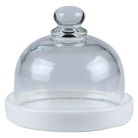 Glass Cover Cake Tray Multi-purpose Mini Dessert Plate
