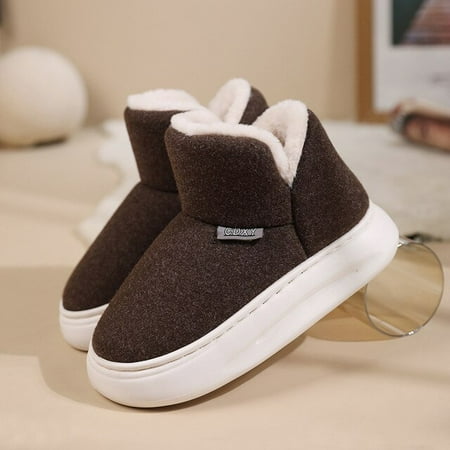 CoCopeanut Cotton Slippers for Women s Boots Waterproof Outdoor Indoor Unisex Family Fluffy Booties Couple Winter Plush Warm Cotton Slipper
CoCopeanut Cotton Slippers for Women s Boots Waterproof Outdoor Indoor Unisex Family Fluffy Booties Couple Winter Plush Warm Cotton Slipper
