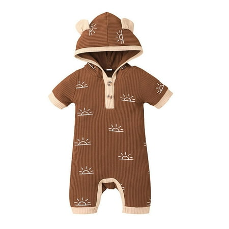 FELWORS Baby Girl /Boy Playsuits Clothes Short Sleeved Jumpsuit Rainbow Print Jumpsuit Summer Hoodie (Applicable Age: 0-18M)
FELWORS Baby Girl /Boy Playsuits Clothes Short Sleeved Jumpsuit Rainbow Print Jumpsuit Summer Hoodie (Applicable Age: 0-18M)
