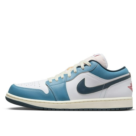 Men's Jordan 1 Low SE "Motion" White/Armory Navy-Aegean Storm (HM3711 144) - 9.5