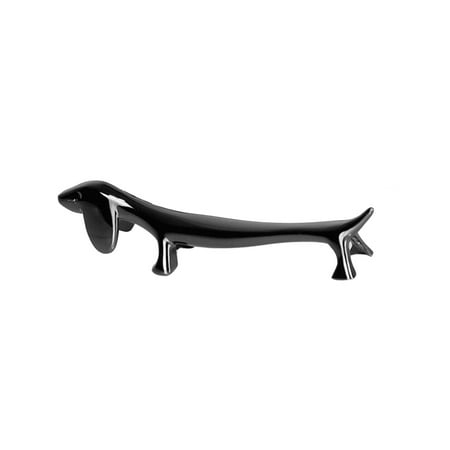 Dog Shaped Chopsticks Rack Holder Creative Animal Chopstick Rest Spoon Fork Holder Chopstick Stand for Home Hotel(Black)