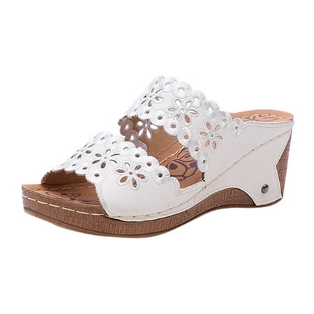 LIANGP Ladies Slippers Women Fashion Casual Hollow Out High Heels Thick Platforms Shoes Slippers Women s Shoes White Size 7.5
LIANGP Ladies Slippers Women Fashion Casual Hollow Out High Heels Thick Platforms Shoes Slippers Women s Shoes White Size 7.5