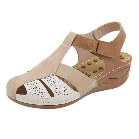 Cathalem Womens Wedge Sandals Summer Comfortable Platform Bohemia Shoes Sandals With Arch Support Massage Function Casual Sandals Brown 42
Cathalem Womens Wedge Sandals Summer Comfortable Platform Bohemia Shoes Sandals With Arch Support Massage Function Casual Sandals Brown 42