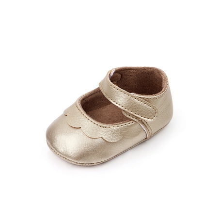 Wazshop Infant Flats First Walkers Crib Shoes Prewalker Princess Dress Shoe Comfortable PU Leather Mary Jane Newborn Lightweight Gold 6C
Wazshop Infant Flats First Walkers Crib Shoes Prewalker Princess Dress Shoe Comfortable PU Leather Mary Jane Newborn Lightweight Gold 6C