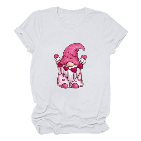CYMMPU Short Sleeve Basic Tees Clearance Women s Round Neck Tshirts Trendy Clothing Country Shirts Summer Tunic Fashion Tops Valentine s Day Retro Love Heart Printed Cute Gnome Graphic White XXL
CYMMPU Short Sleeve Basic Tees Clearance Women s Round Neck Tshirts Trendy Clothing Country Shirts Summer Tunic Fashion Tops Valentine s Day Retro Love Heart Printed Cute Gnome Graphic White XXL