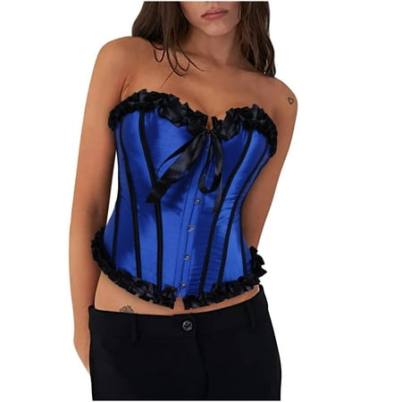 Odeerbi Clearance Corset Tops For Women Waist Trainer Bodyshaper Wrap Waist Belt Slimming Plus Size Shapeware Bandage Wrap Bustier Blue
Odeerbi Clearance Corset Tops For Women Waist Trainer Bodyshaper Wrap Waist Belt Slimming Plus Size Shapeware Bandage Wrap Bustier Blue