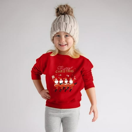 CHAOLEI Christmas Toddler Girls Boys Sweatshirt Girls Kids Casual Loose Active Full Sleeves Sweatshirts Letter Print Teen Crop Tops -Pink 3-4 Years
CHAOLEI Christmas Toddler Girls Boys Sweatshirt Girls Kids Casual Loose Active Full Sleeves Sweatshirts Letter Print Teen Crop Tops -Pink 3-4 Years