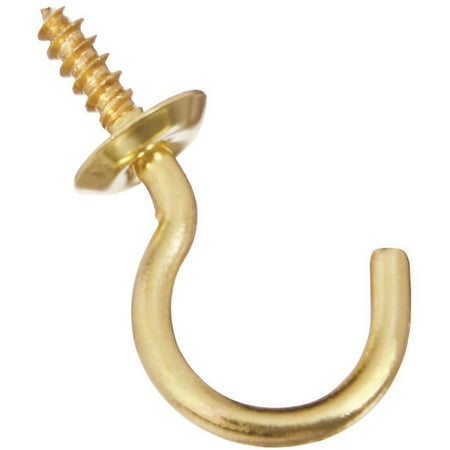 National Hardware N119-651 2021 Cup Hook in Solid Brass