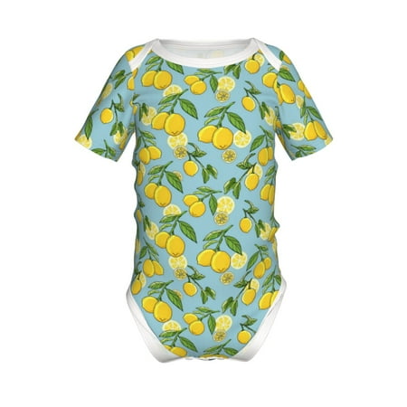 Coaee Lemon (3) for Soft Baby Short-Sleeve Bodysuit Baby Climbing Clothes Baby Girls Boys Bodysuit Romper-6 Months 
Coaee Lemon (3) for Soft Baby Short-Sleeve Bodysuit Baby Climbing Clothes Baby Girls Boys Bodysuit Romper-6 Months