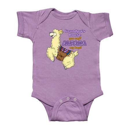 Inktastic Cute Jumping Alpaca-Grandpa s House You Say ALPACA my bags! Gift Baby Boy or Baby Girl Bodysuit
Inktastic Cute Jumping Alpaca-Grandpa s House You Say ALPACA my bags! Gift Baby Boy or Baby Girl Bodysuit