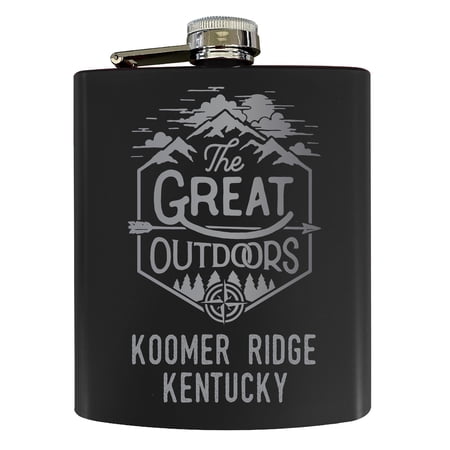 Koomer Ridge Kentucky Laser Engraved Explore the Outdoors Souvenir 7 oz Stainless Steel 7 oz Flask Black
Koomer Ridge Kentucky Laser Engraved Explore the Outdoors Souvenir 7 oz Stainless Steel 7 oz Flask Black