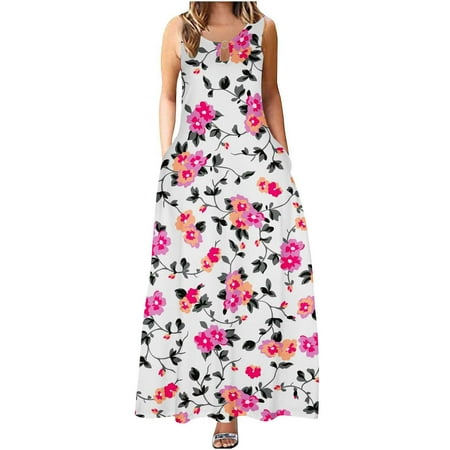 Otvok Womens Summer Dresses Short Sleeve Print Camisole Suspenders Round Neck Dress
Otvok Womens Summer Dresses Short Sleeve Print Camisole Suspenders Round Neck Dress