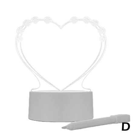 Note Board Creative LED Night Light USB Message Board Pen Light with I9X2
