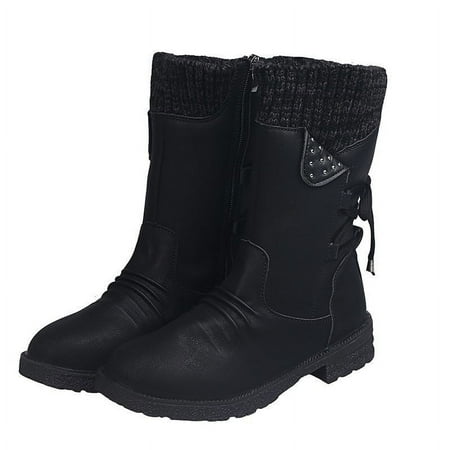 Fesfesfes Fuax-Leather Boots For Women And Winter New Woolen Yarn Snow Back Strap Plus Size Women Boots 41(US:8.5)
Fesfesfes Fuax-Leather Boots For Women And Winter New Woolen Yarn Snow Back Strap Plus Size Women Boots 41(US:8.5)