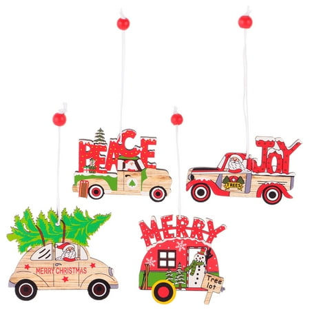 Hemoton 4pcs Wood Colored Drawing Christmas Hanging Ornaments Car Pendant Assorted Color
Hemoton 4pcs Wood Colored Drawing Christmas Hanging Ornaments Car Pendant Assorted Color