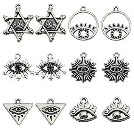 BESTONZON 60pcs Necklace Bracelet DIY Pendants Jewelry Making Charms Eye Style Hanging Charms
BESTONZON 60pcs Necklace Bracelet DIY Pendants Jewelry Making Charms Eye Style Hanging Charms