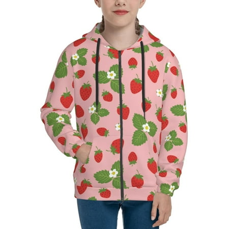 Hoodies for Women Cute Crisp Strawberry Flower Long Sleeve Sweatshirt Drawstring Zip Up Hoodie with Pockets Teen Girl Clothes
Hoodies for Women Cute Crisp Strawberry Flower Long Sleeve Sweatshirt Drawstring Zip Up Hoodie with Pockets Teen Girl Clothes