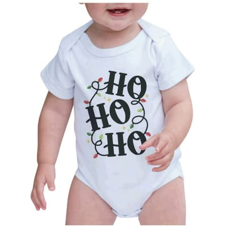 7 ate 9 Apparel Kids Merry Christmas Shirts - Ho Ho Ho Shirt - Christmas Lights Santa Shirt - White Onepiece 0-3 Months
7 ate 9 Apparel Kids Merry Christmas Shirts - Ho Ho Ho Shirt - Christmas Lights Santa Shirt - White Onepiece 0-3 Months