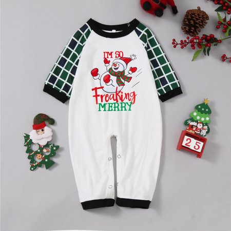 ERTUTUYI Baby s Family Matching Christmas Tree And Plaid Print Long-sleeve Pajamas Set Green 6M(60)
ERTUTUYI Baby s Family Matching Christmas Tree And Plaid Print Long-sleeve Pajamas Set Green 6M(60)