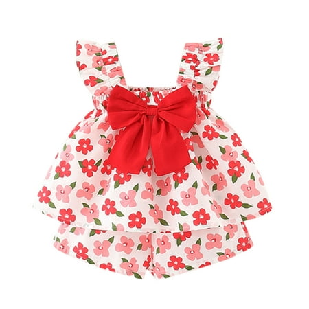 Qufokar Baby Blankets Set for Girls New Stuff Toddler Girls Summer Ruched Floral Print Bow Tops Shorts Set Casual Clothes Outfits 3Y
Qufokar Baby Blankets Set for Girls New Stuff Toddler Girls Summer Ruched Floral Print Bow Tops Shorts Set Casual Clothes Outfits 3Y